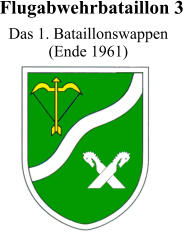 Flugabwehrbataillon 3  Das 1. Bataillonswappen (Ende 1961)