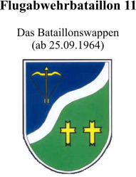 Flugabwehrbataillon 11 Das Bataillonswappen (ab 25.09.1964)